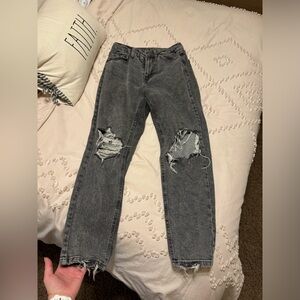Target Wild Fable Black Distressed Jeans
